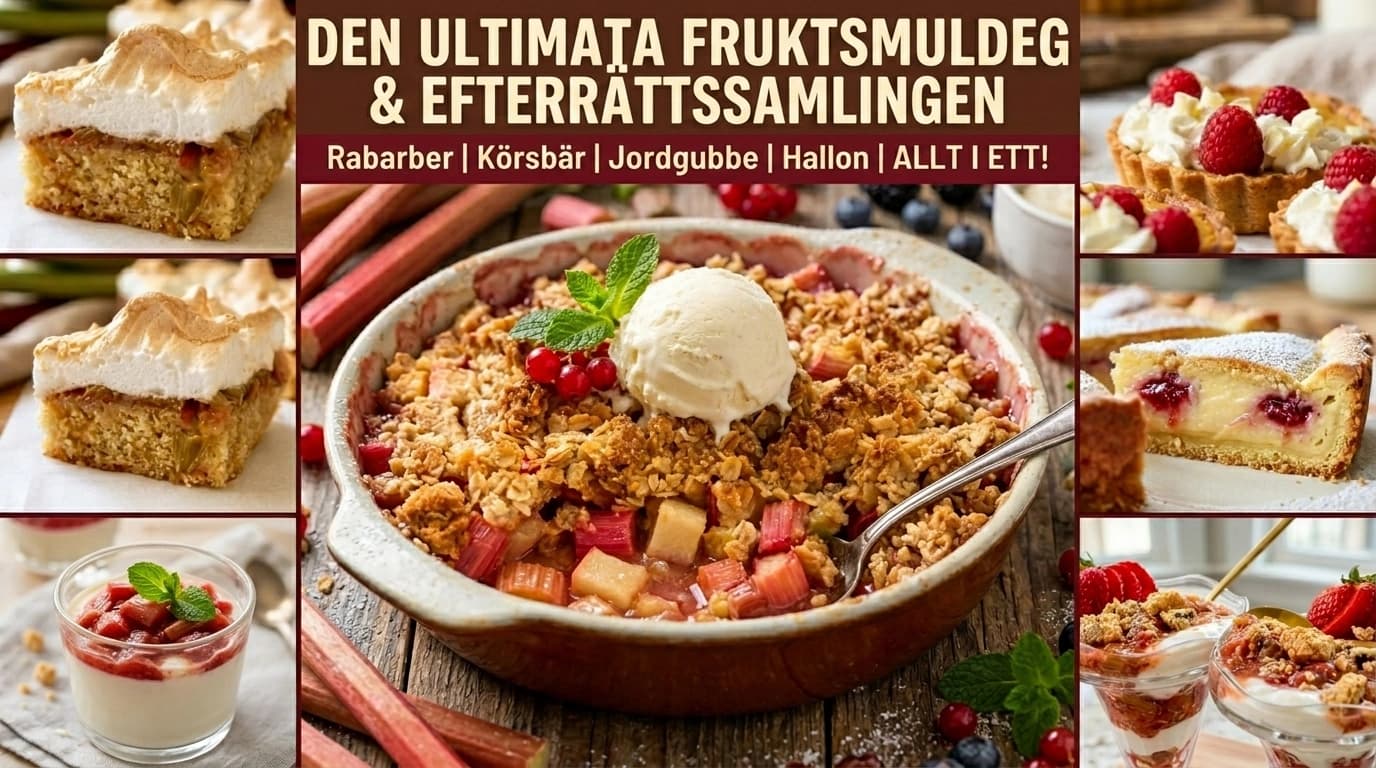 Rabarberpaj Recept – 20 goda pajer, crumbles och desserter