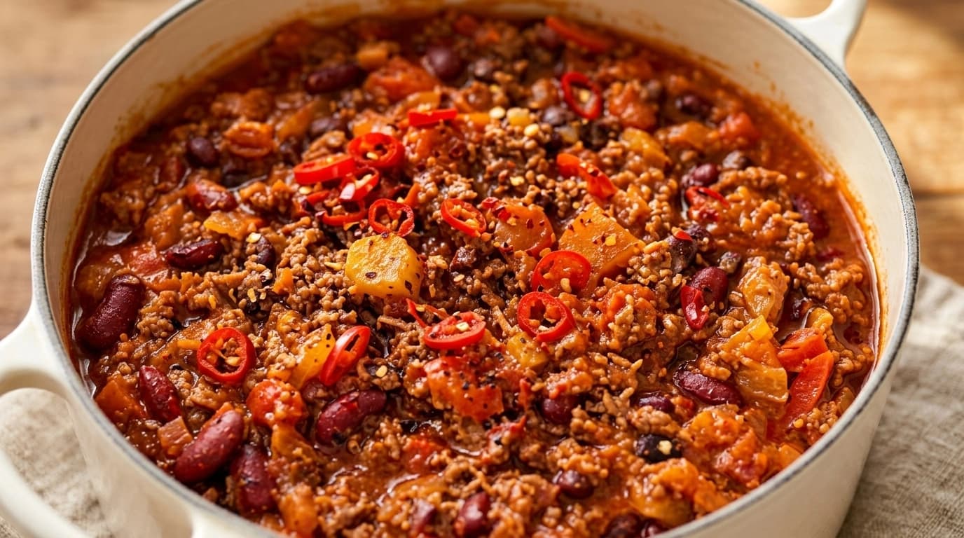 Chili Con Carne med svarta bönor och havre – Dubbla satsen på 40 minuter - traditionellt Svensk Middag recept, perfekt till vardagsmiddag