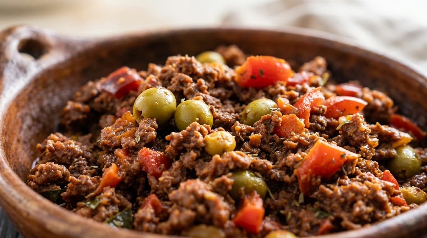 Cubano Picadillo – söt och kryddig köttfärsgryta från Kuba på 30 minuter - traditionellt Kubansk Middag recept, perfekt till vardagsmiddag