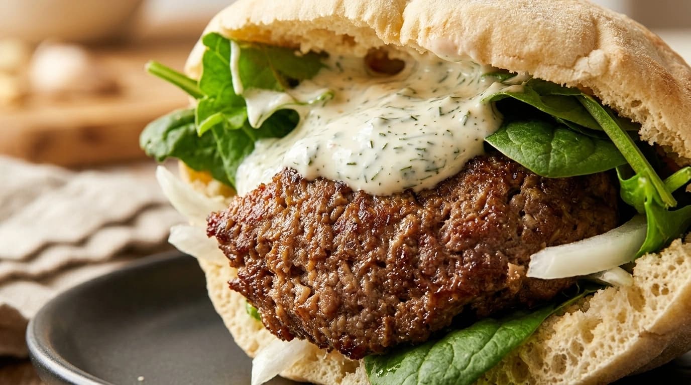 Falsk kebabtallrik med nötfärs – Streetfood på 15 minuter hemma - traditionellt Mellanöstern Middag recept, perfekt till vardagsmiddag
