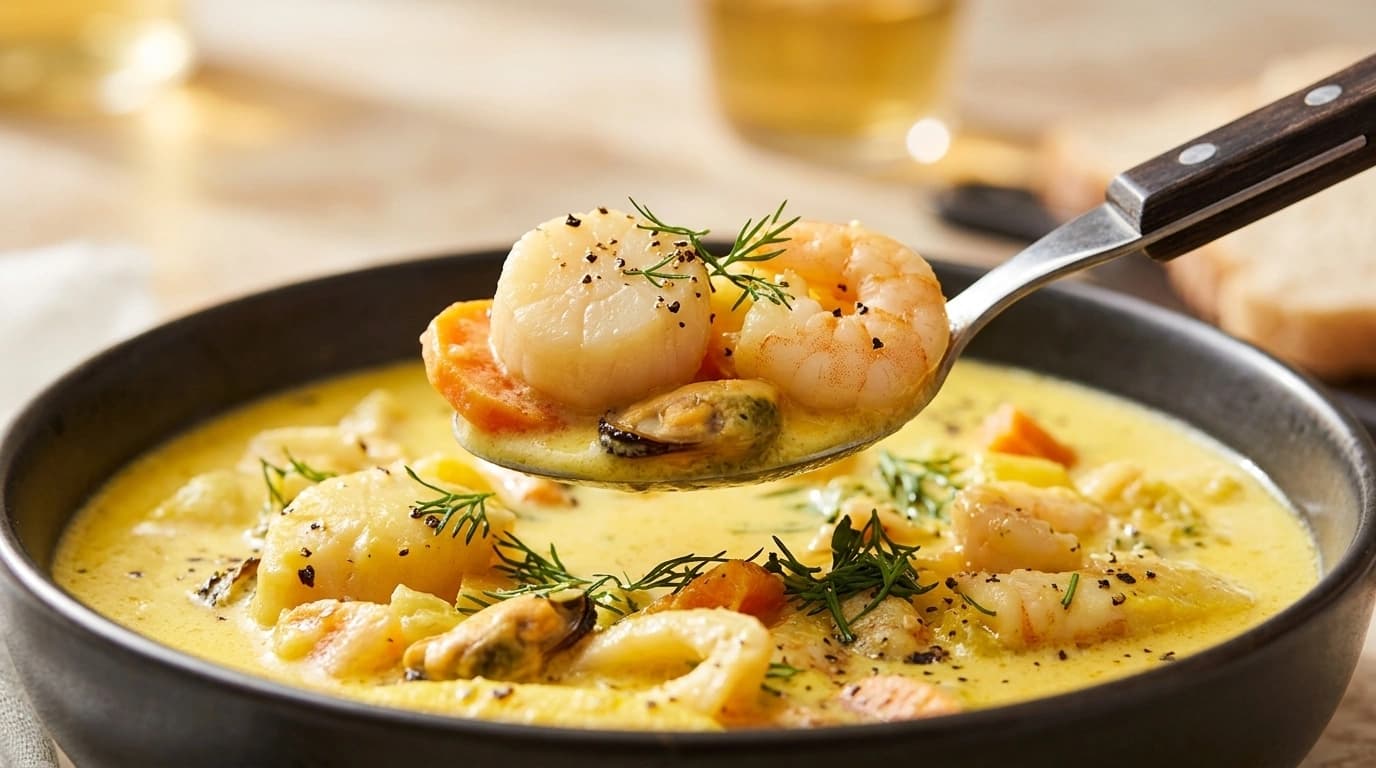 Gryta fisk, saffran och fänkål – Medelhavets guld på 30 minuter - traditionellt Fransk Middag recept, perfekt till vardagsmiddag