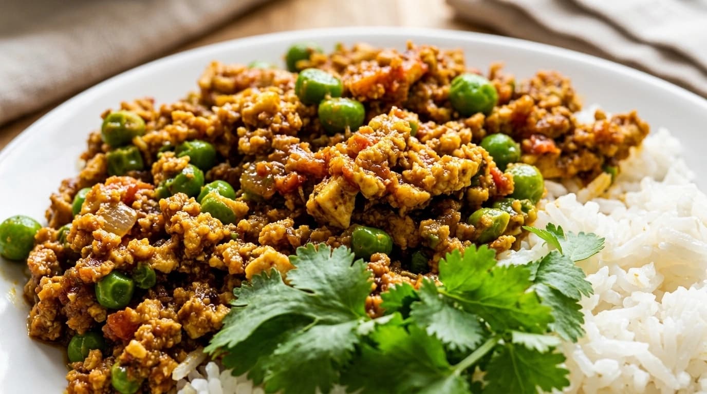 Indisk Keema Matar – kryddig köttfärsgryta med ärter på 30 minuter - traditionellt Indien Middag recept, perfekt till vardagsmiddag