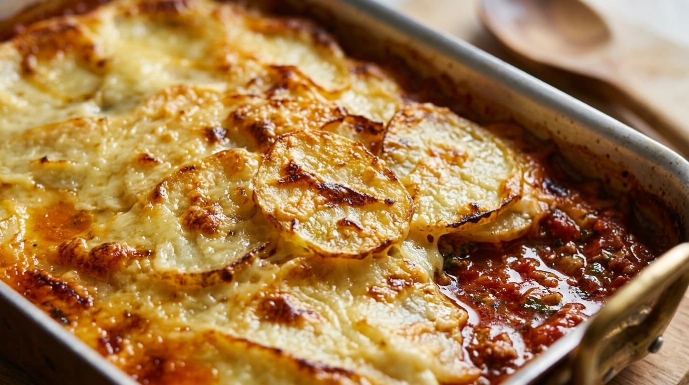 Klassisk köttfärslåda med potatismoslock – Krispig ugnsmat på 50 minuter - traditionellt Svensk Middag recept, perfekt till vardagsmiddag