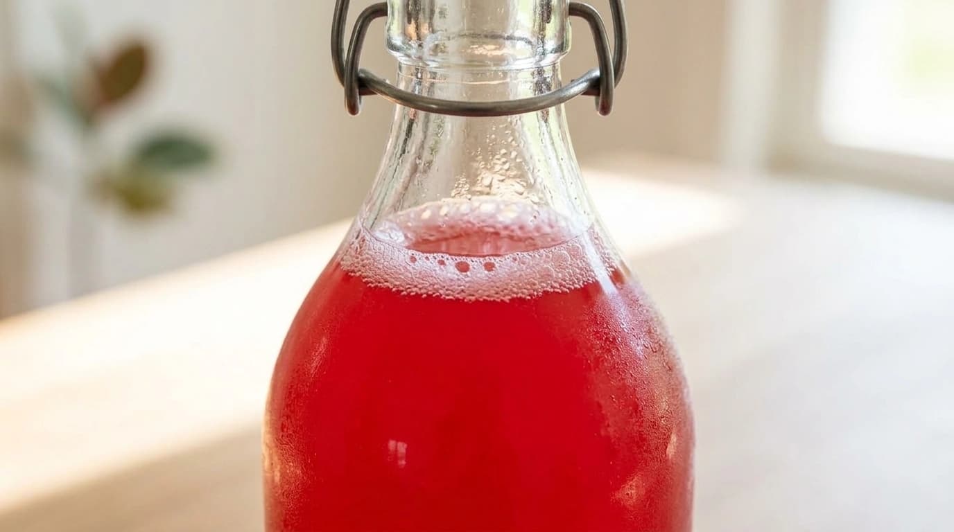 Klassisk rabarbersaft med vanilj