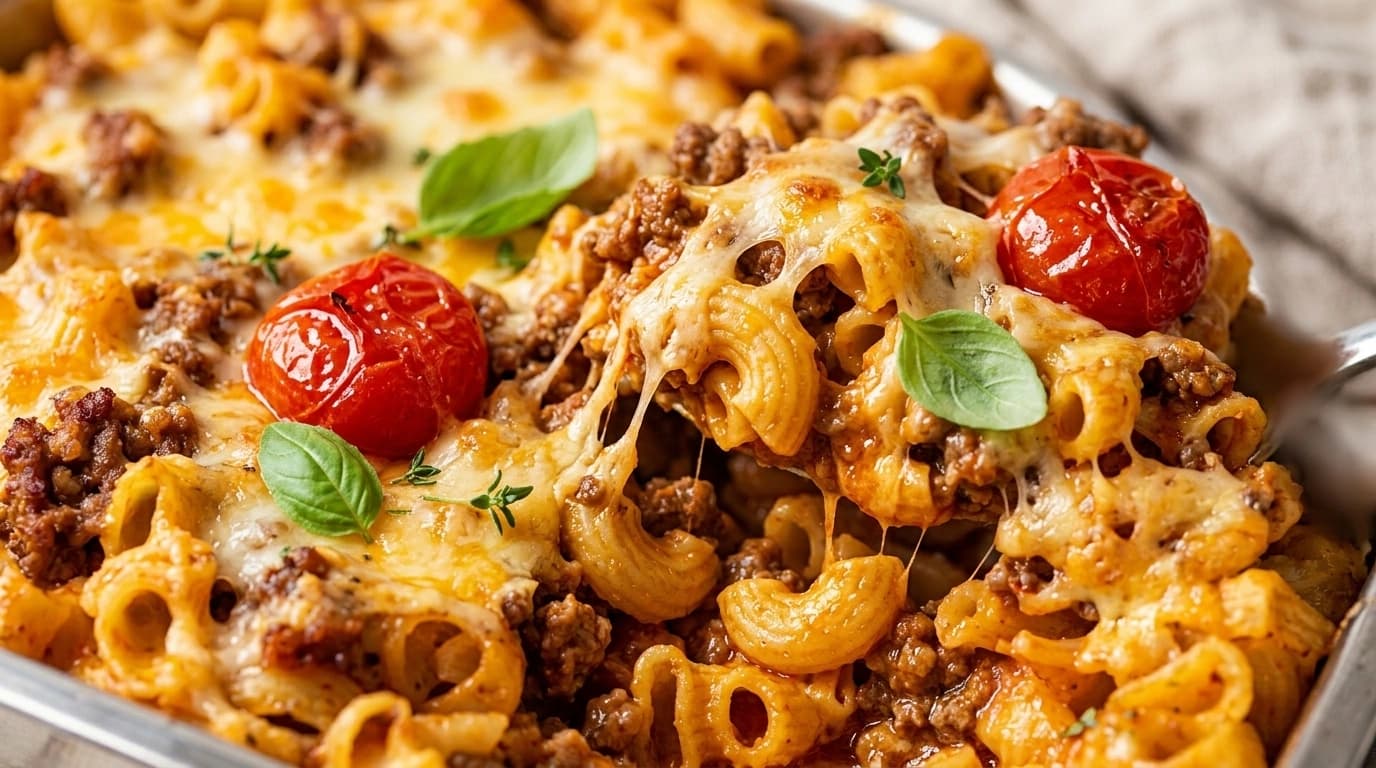 Lat-lasagne med köttfärs och penne – Lika god som äkta, på halva tiden - traditionellt Italiensk Middag recept, perfekt till vardagsmiddag
