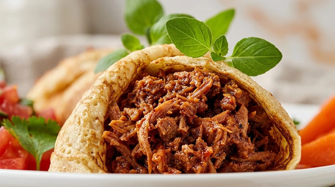 Fyllda köttfärspannkakor med rödvinssås – Festlig vardag på 30 minuter - traditionellt Fransk Middag recept, perfekt till vardagsmiddag