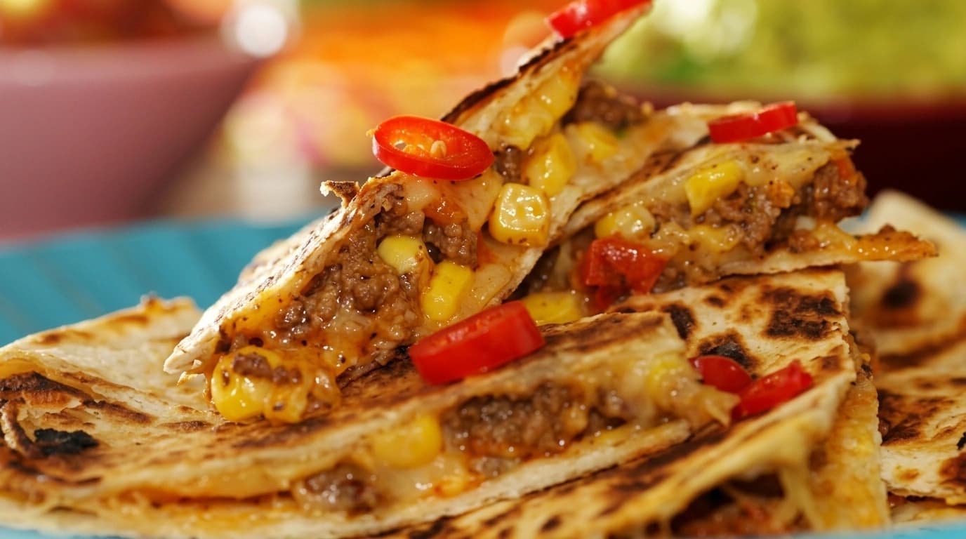 Köttfärs-wraps med majs och ost – Snabb lunch på 10 minuter - traditionellt Svensk Middag recept, perfekt till vardagsmiddag