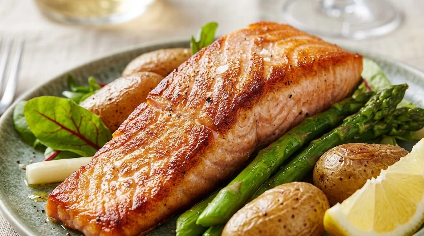 Långpanna lax, sparris och hollandaise – Festmiddag på 30 minuter - traditionellt Fransk Middag recept, perfekt till vardagsmiddag