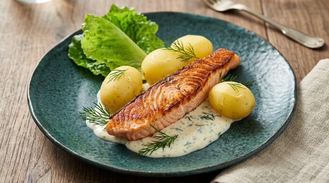 Laxfärslåda med dill, citron och keso – Fluffig proteinlimpa på 40 minuter - traditionellt Svensk Middag recept, perfekt till vardagsmiddag