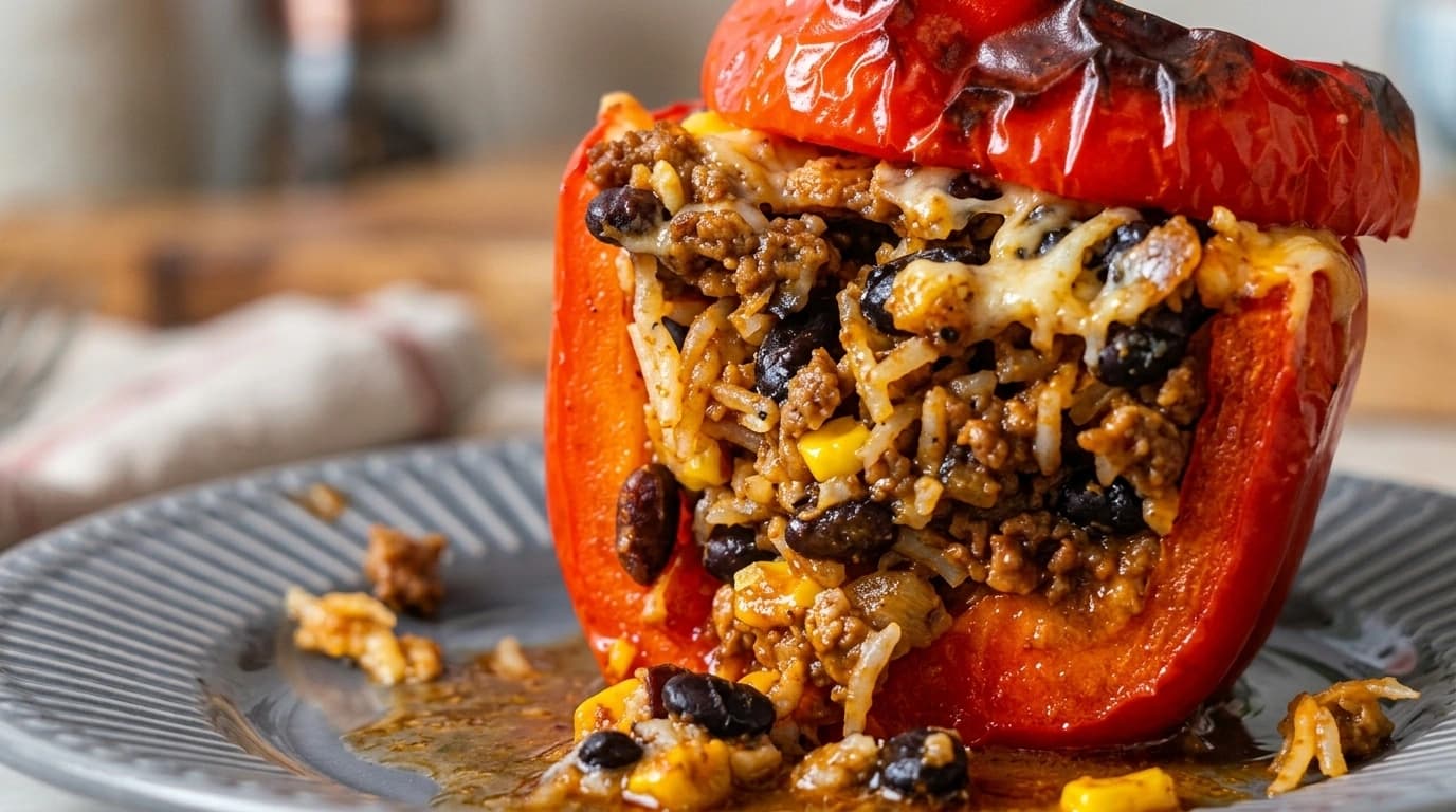 Mexikansk Chili Relleno – fyllda paprikor med köttfärs och ost på 45 minuter - traditionellt Mexikansk Middag recept, perfekt till vardagsmiddag