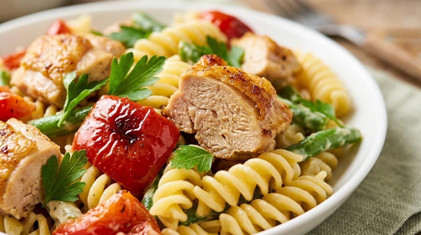 One Pot Pasta med korv, paprika och tomat – Kryddig vardagsfavorit på 25 minuter - traditionellt Svensk Middag recept, perfekt till vardagsmiddag