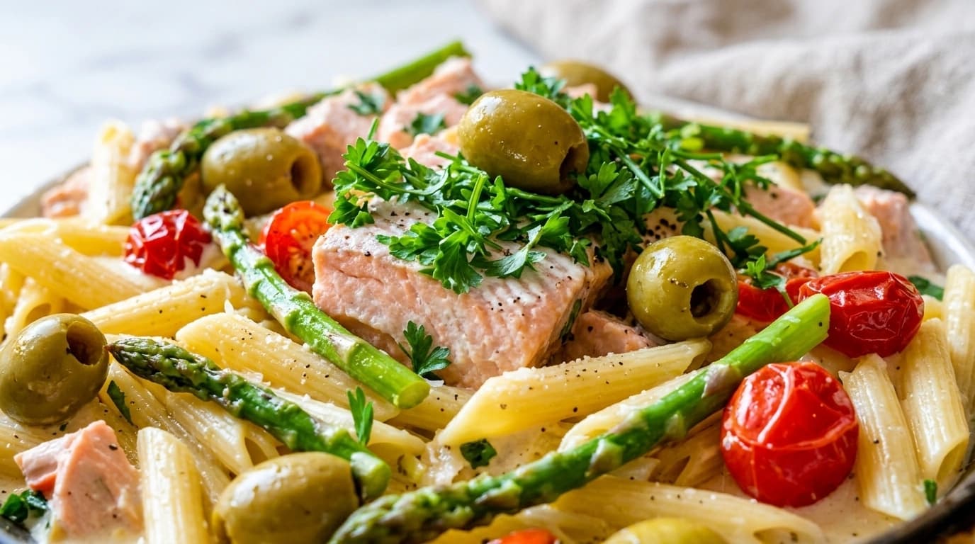 One Pot Pasta med tonfisk, oliver och kapris – Medelhavets smaker på 20 minuter - traditionellt Italiensk Middag recept, perfekt till vardagsmiddag