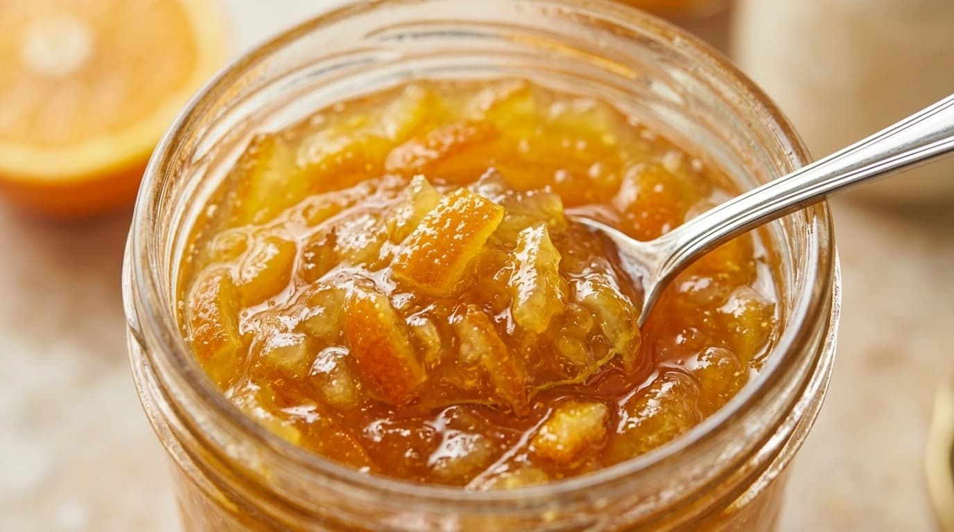 Rabarbermarmelad med apelsin och ingefära