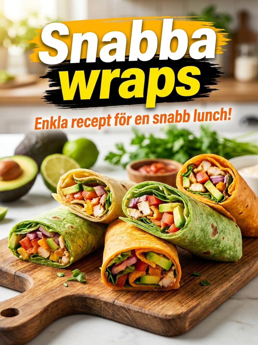 Tortilla Wraps med Kyckling – Snabb Middag på 15 Min - traditionellt Mexikansk Middag recept, perfekt till vardagsmiddag