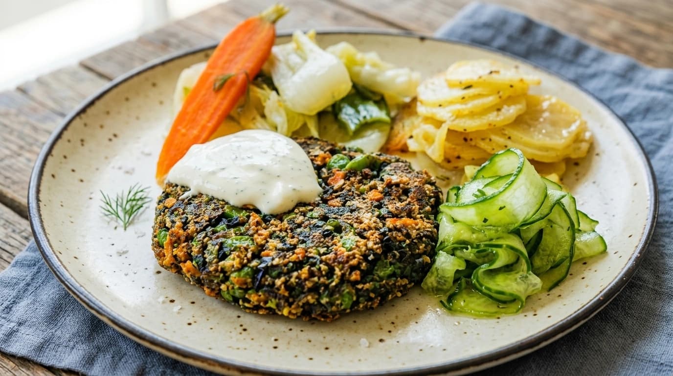 Vegetariska biffar på svarta bönor, quinoa och fetaost – Komplett protein på 30 minuter - traditionellt Svensk Vegetarisk recept, perfekt till vardagsmiddag