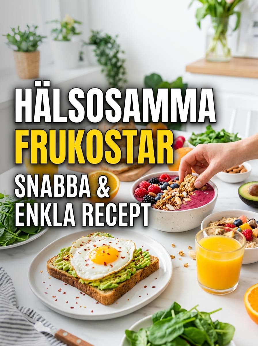 10 Nyttiga Frukostar - Snabba & Enkla Recept Under 10 minuter - hemlagat recept