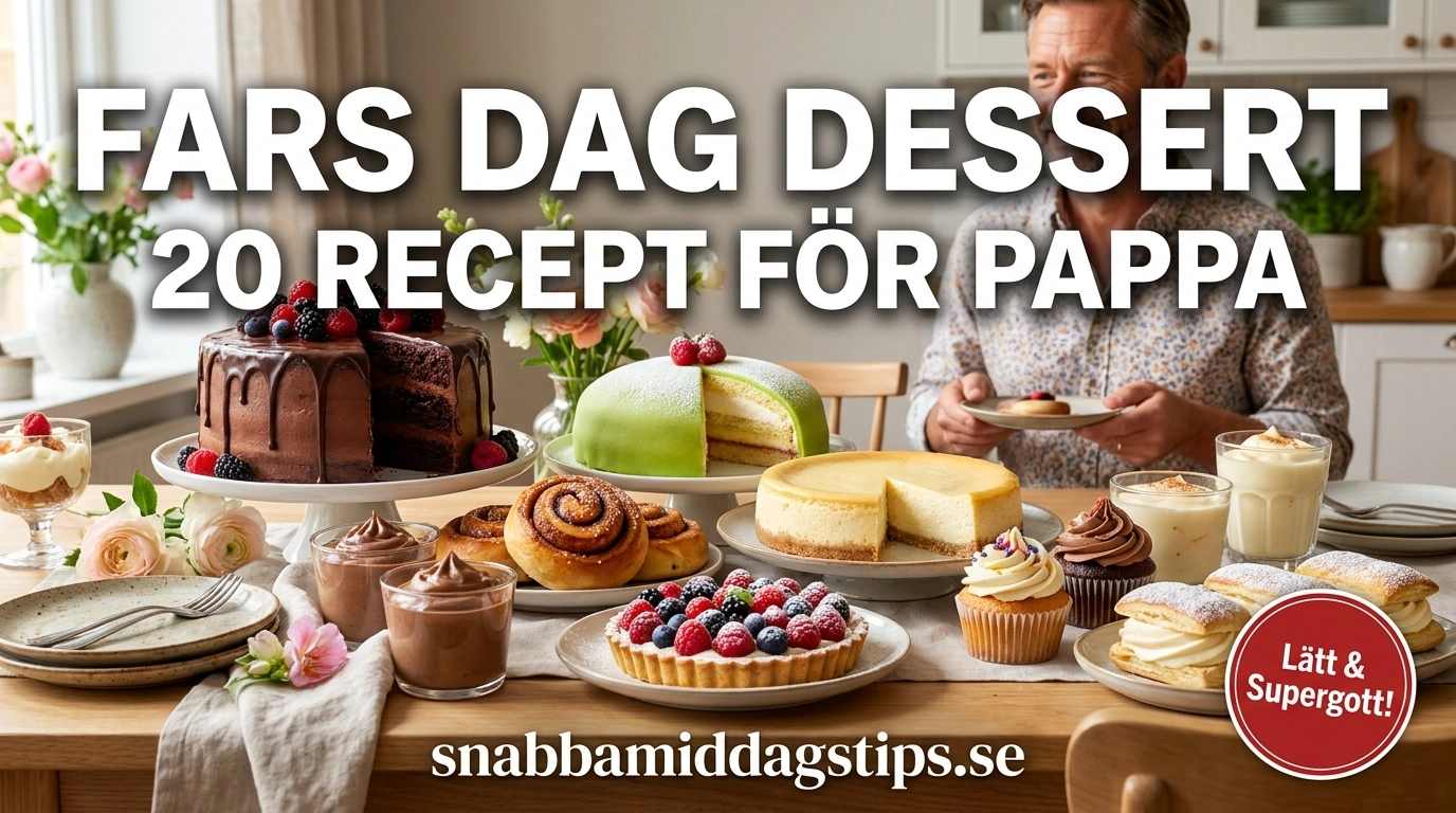 Fars dag dessert – 20 ultimata recept för pappan
