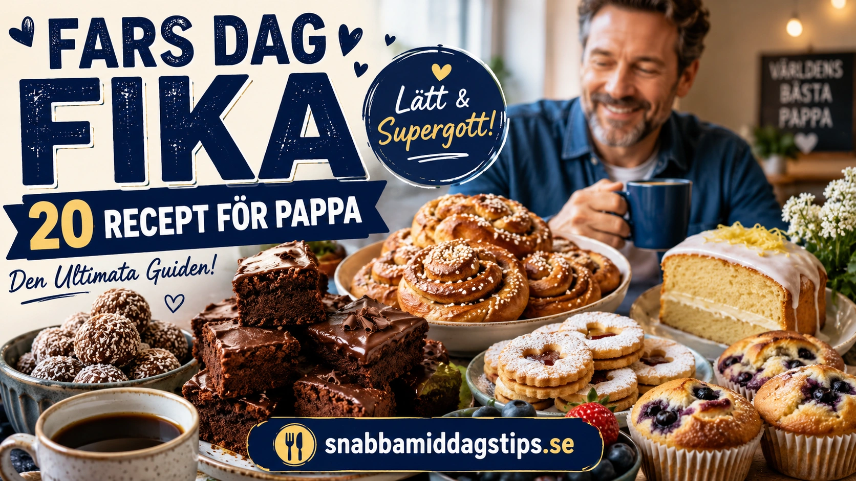 Fars dag fika – 20 ultimata recept för pappan