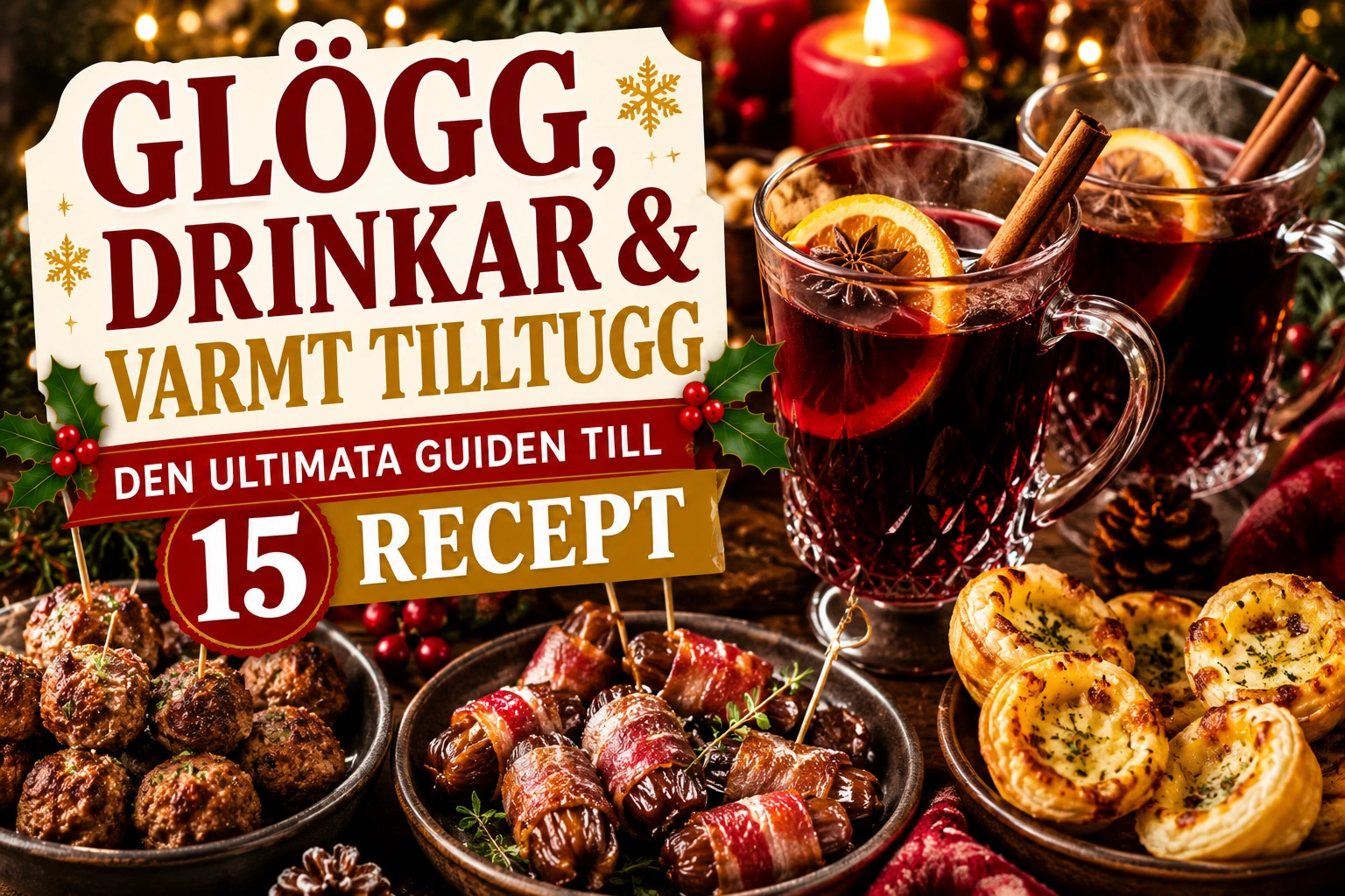 Glögg, drinkar och varmt tilltugg – 15 ultimata recept för julminglet