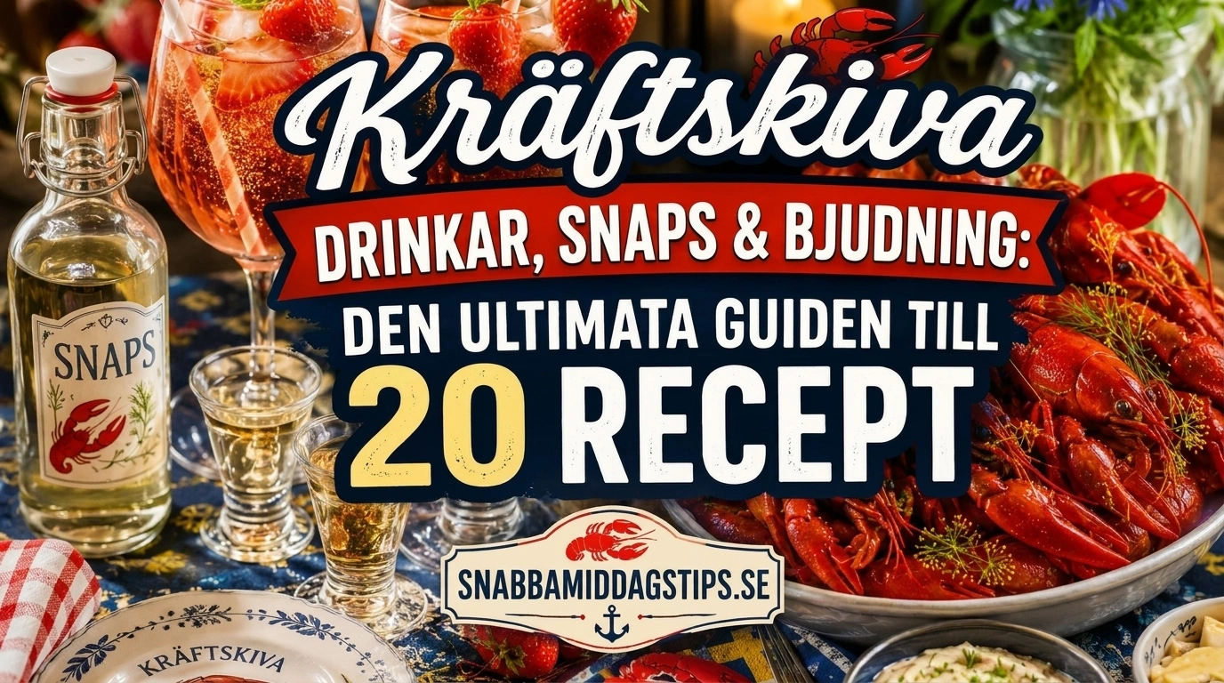 Kräftskiva drinkar, snaps och bjudning – 20 ultimata recept
