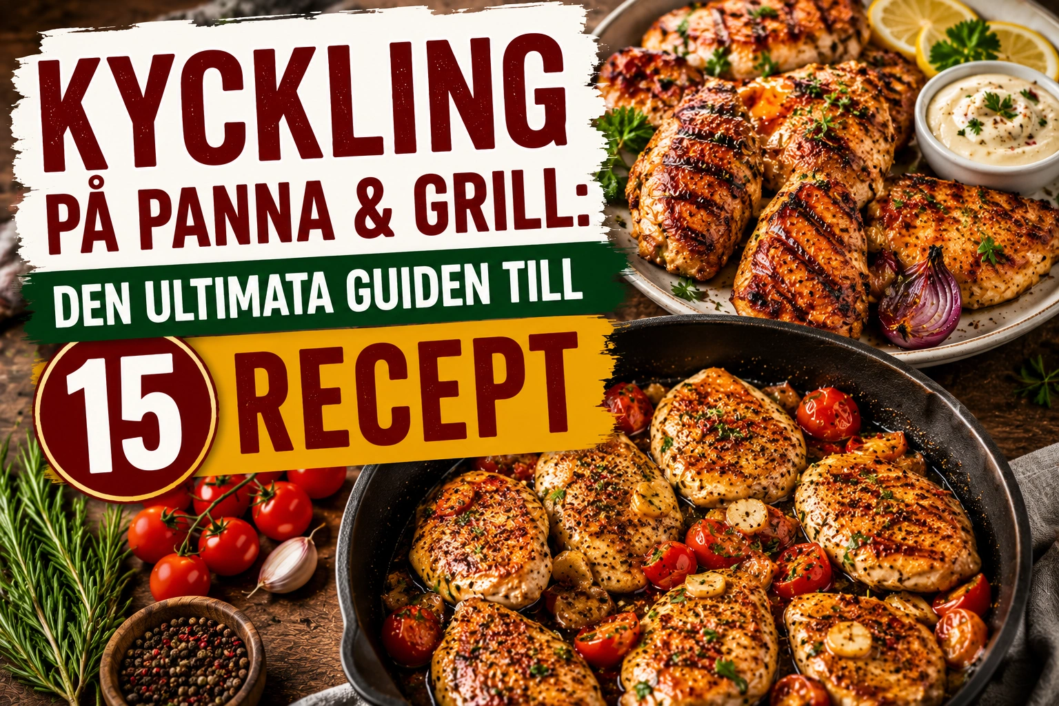 Kyckling på panna & Grill