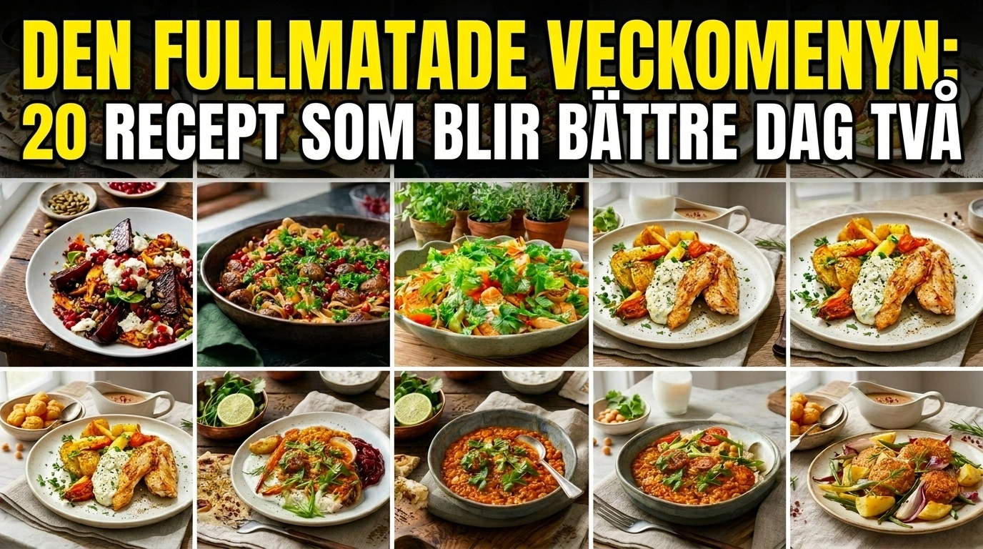 Lådmad veckomatsedel (Meal Prep – bli bättre dag två)