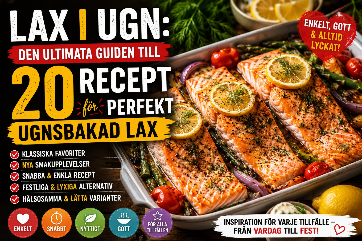 Lax i ugn – 20 ultimata recept för perfekt ugnsbakad lax