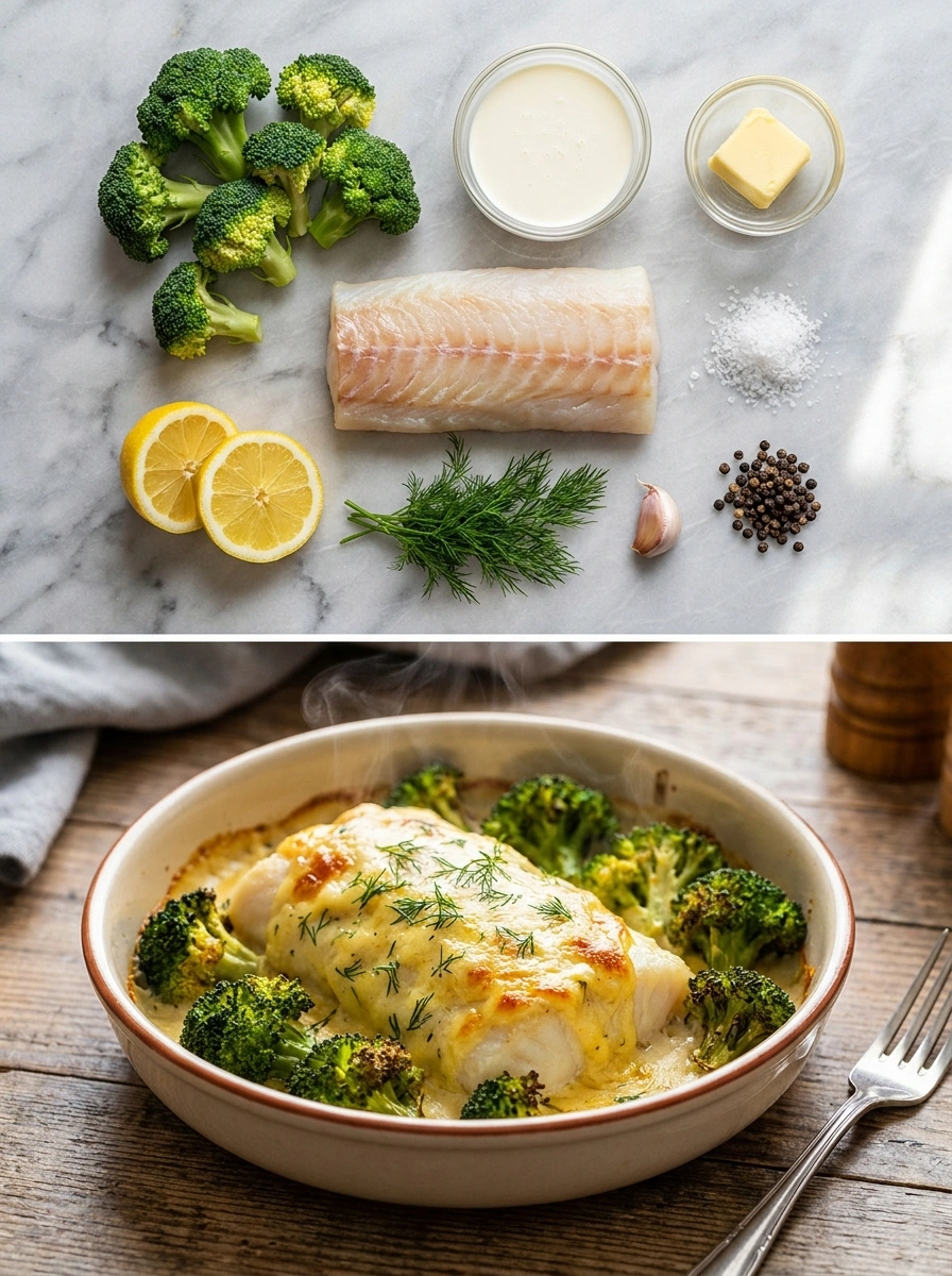 Krämig Torskrygg i Ugn med Broccoli – Low Carb & Keto