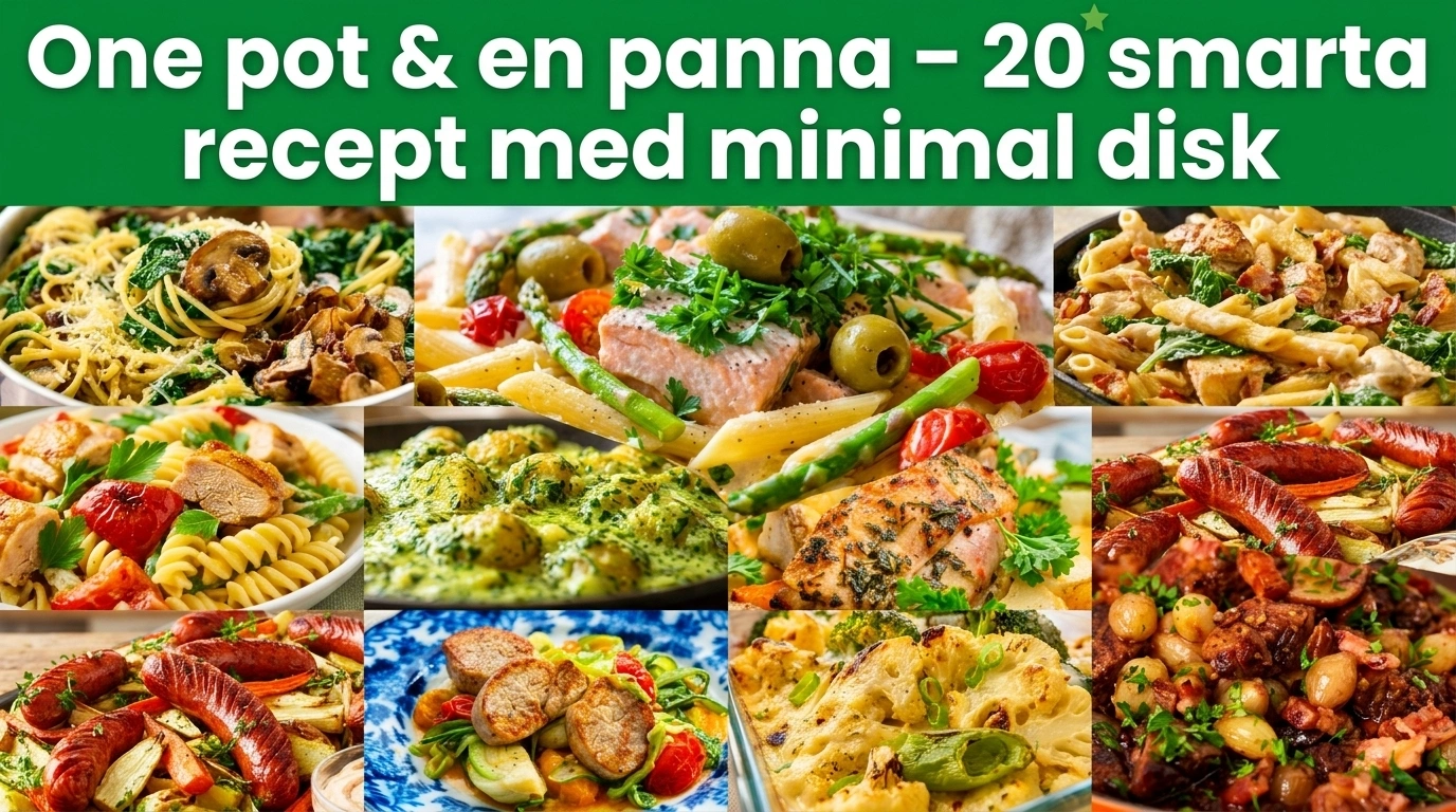 One pot, en panna och långpanna – 20 recept med minimal disk