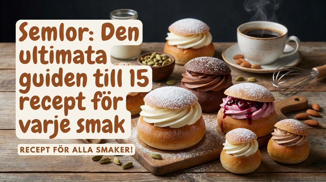 Semlor – 15 ultimata recept för alla smaker
