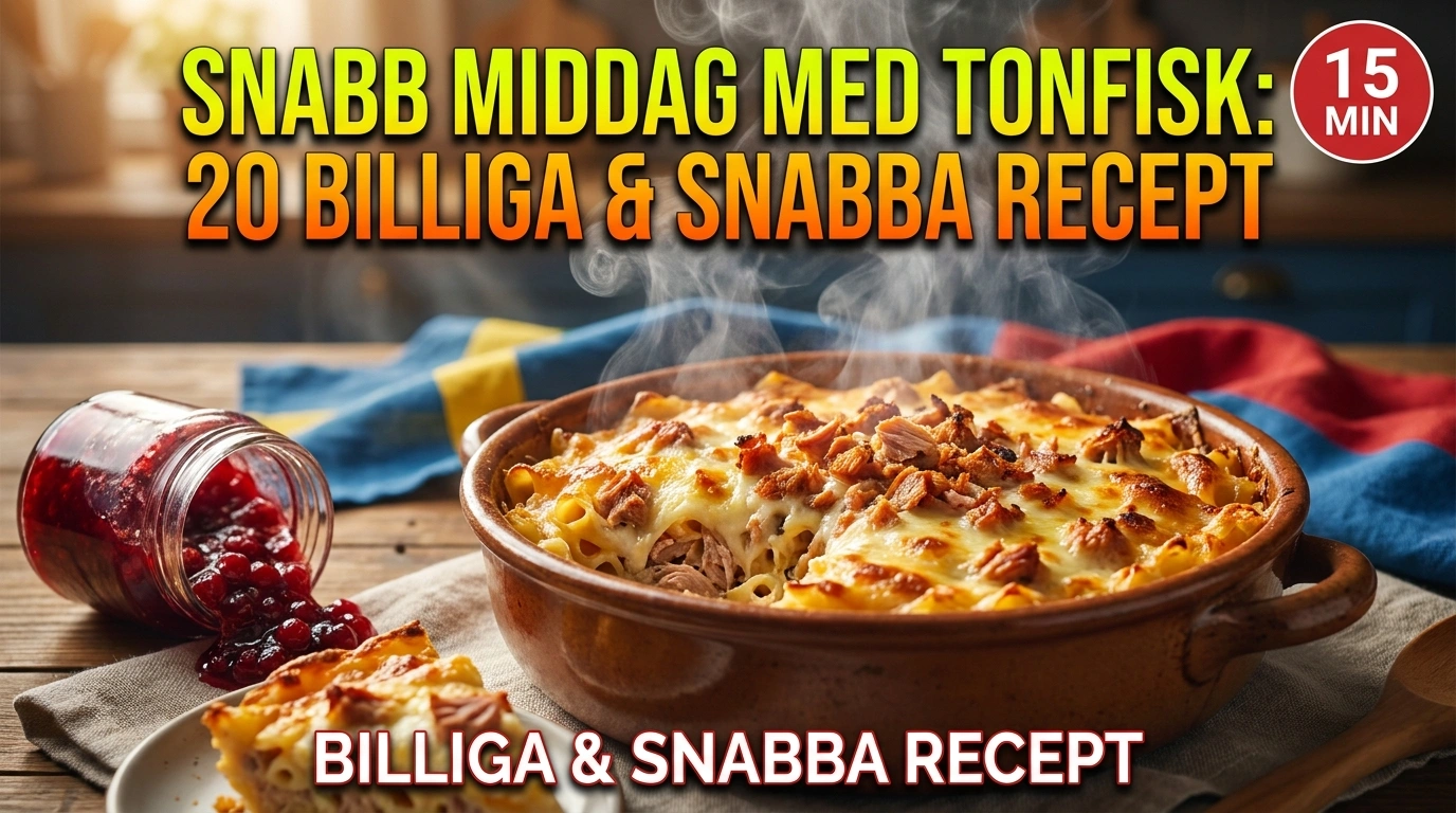 Snabb middag med tonfisk – 20 billiga och snabba recept