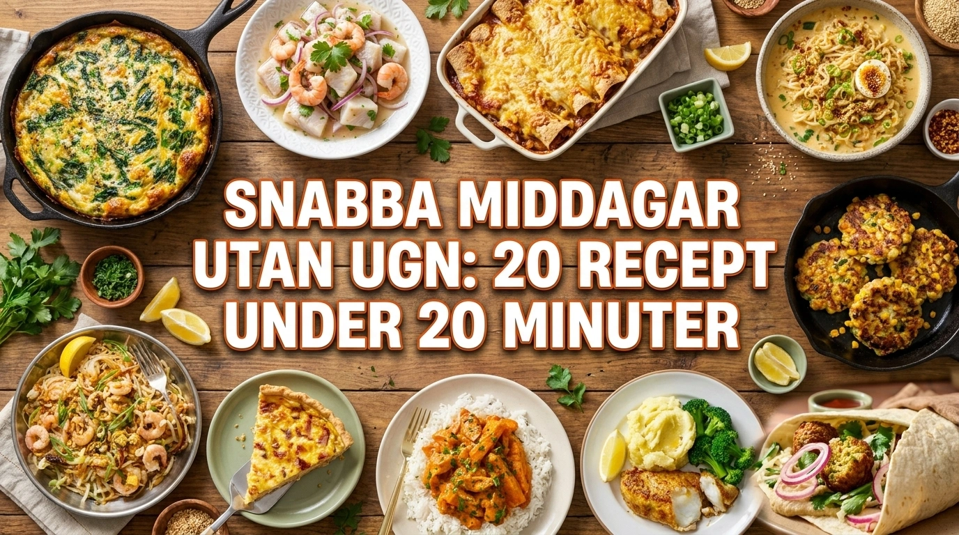 Snabb middag utan ugn – 20 recept på panna på under 20 minuter