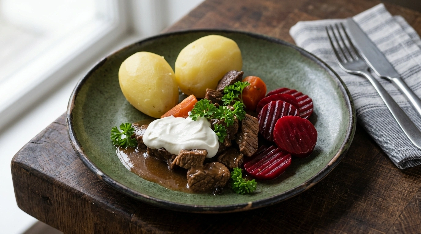 Mustig Kalops med rödbetor och morötter – Ännu godare efter 2-3 dagar i kylen - traditionellt Svensk Middag recept, perfekt till vardagsmiddag