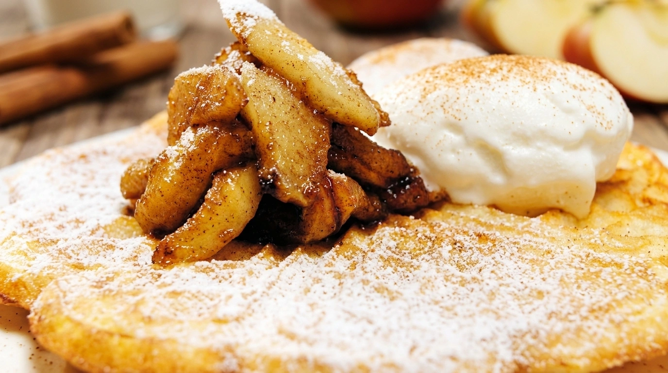Äpple- och Kanelvåfflor – Mysiga Höstvåfflor med Varm Kaneldoft - traditionellt Sverige Pannkakor & Snacks recept, perfekt till vardagsmiddag