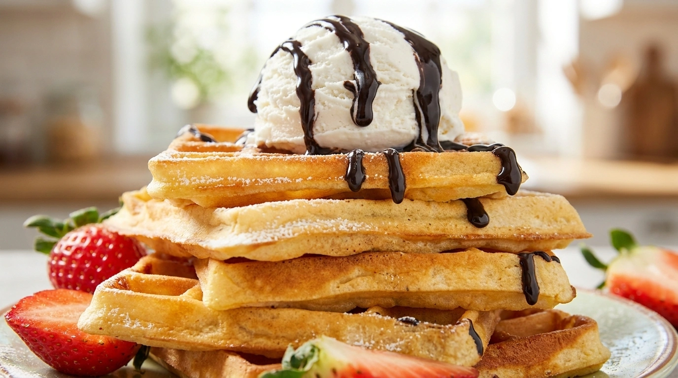 Belgiska Våfflor – Tjocka och Fluffiga Gourmetvåfflor med Jäst - traditionellt Sverige Pannkakor & Snacks recept, perfekt till vardagsmiddag