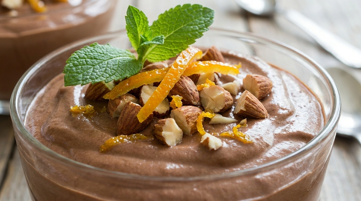 Chokladfromage med Apelsin - traditionellt Franskt Fika recept, perfekt till vardagsmiddag