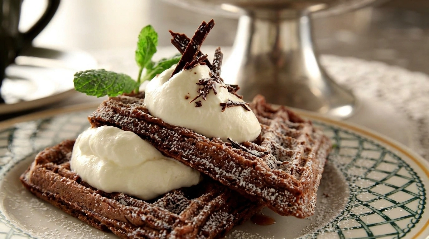 Chokladvåfflor med Nutelladroppar – Barnens Absoluta Favoritvåffla - traditionellt Sverige Pannkakor & Snacks recept, perfekt till vardagsmiddag