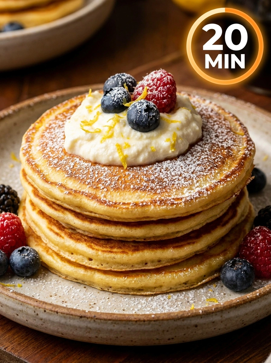 Citron- & Ricottapannkakor