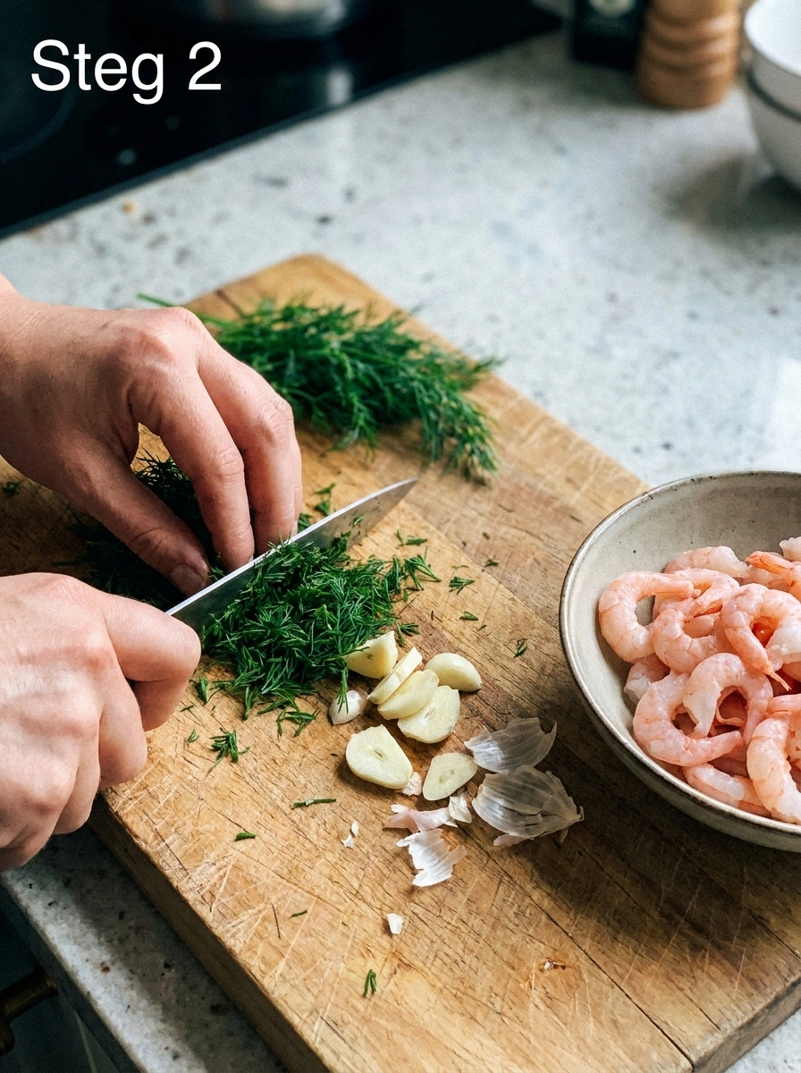 Fräs orzo med lök och vitlök