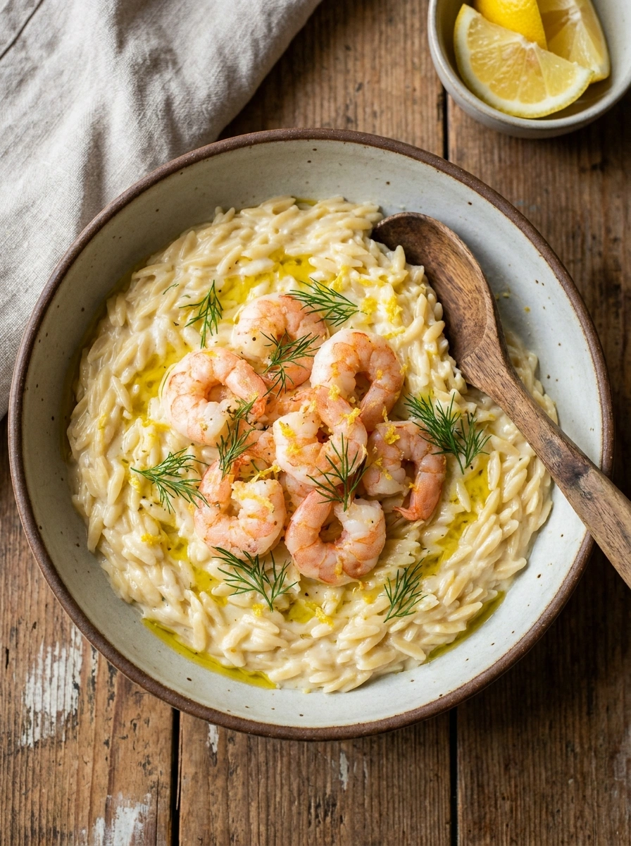 Dill Räkor Orzo