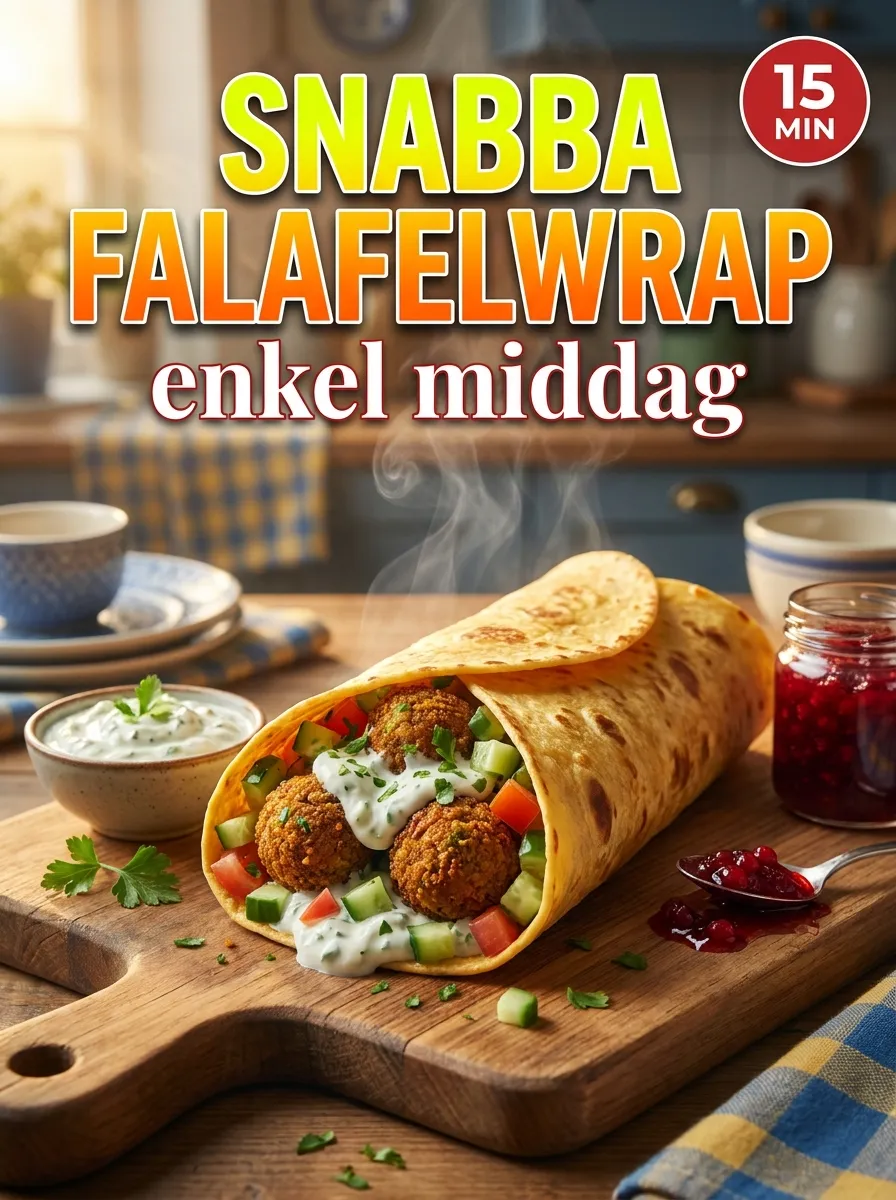 Falafelwrap med Tzatziki – vegetarisk