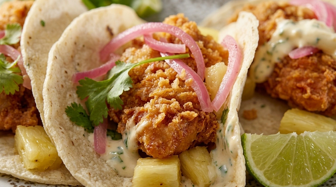 Fish Tacos med airfryer-stekt torsk
