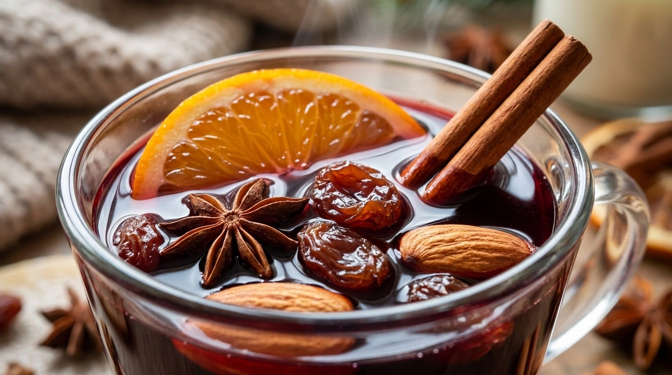 Klassisk Svensk Glögg med Kryddor och Mandel - traditionellt Svenskt Drycker recept, perfekt till vardagsmiddag