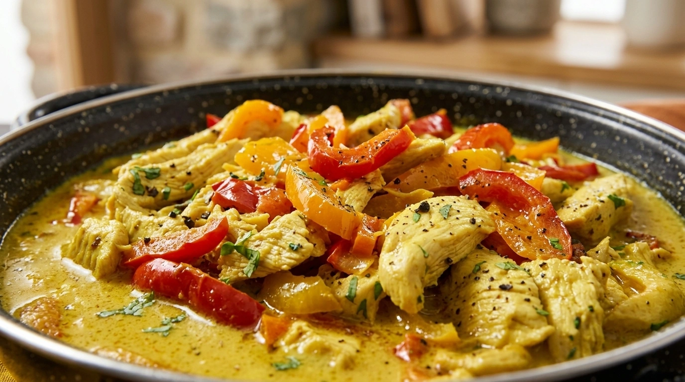 Kycklinggryta med yoghurt och curry