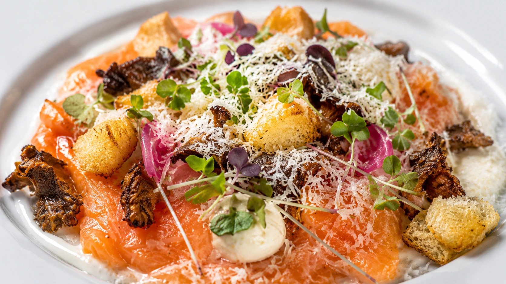 Laxcarpaccio med tryffelolja och parmesan – Elegant förrätt på 15 minuter - traditionellt Svensk Fisk & Skaldjur recept, perfekt till vardagsmiddag
