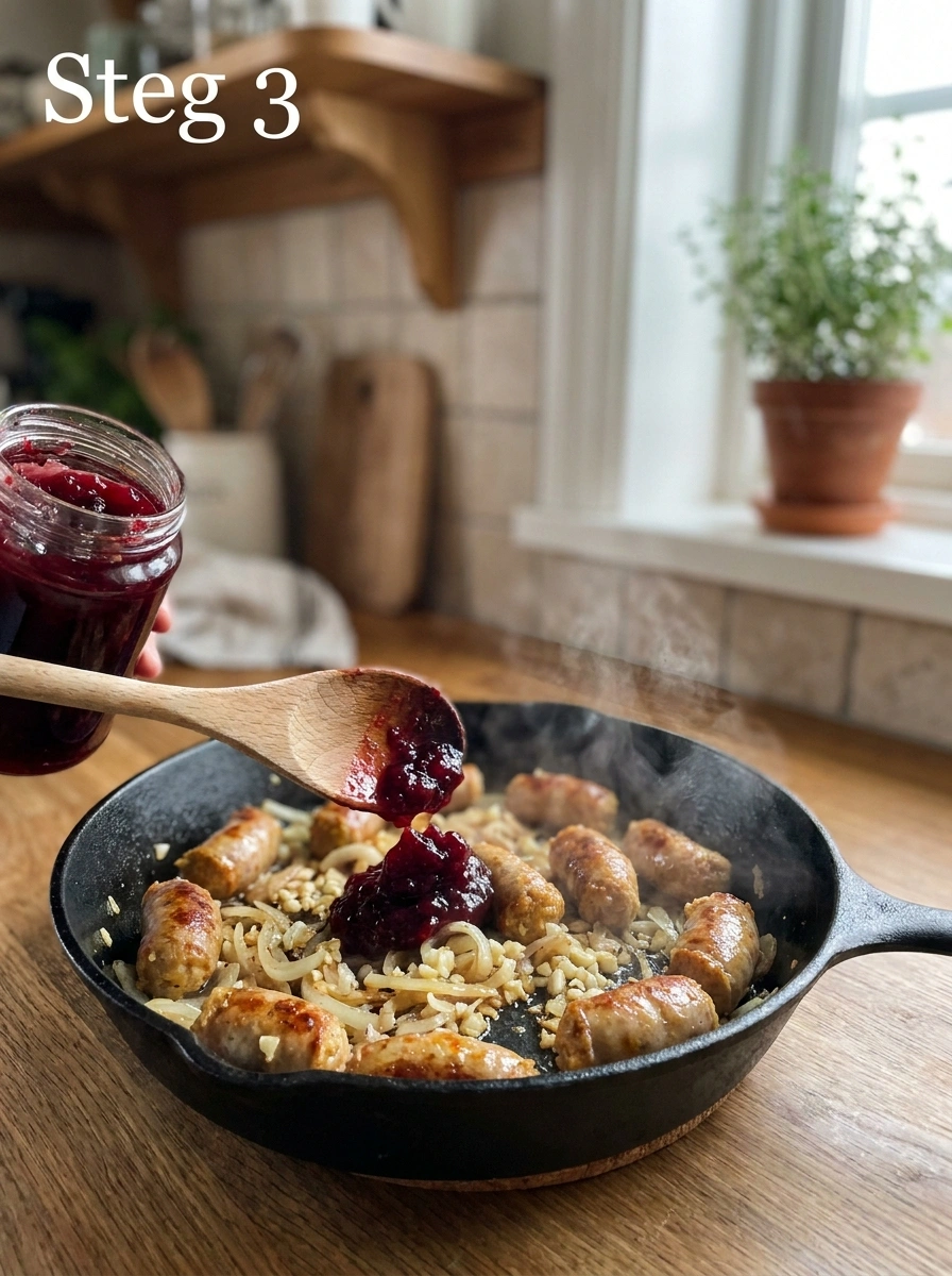 Bygg såsen med schalottenlök och vitlök