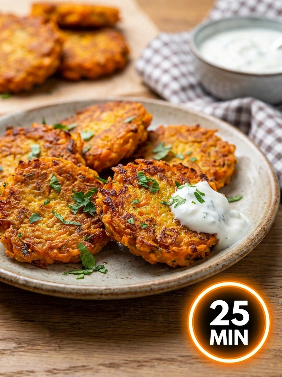 Krispiga Morotsfritters