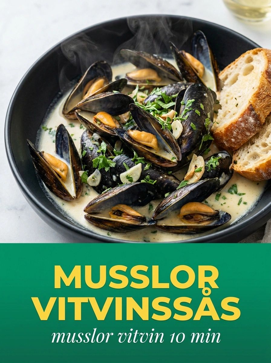 Musslor med Vitt Vin & Grädde