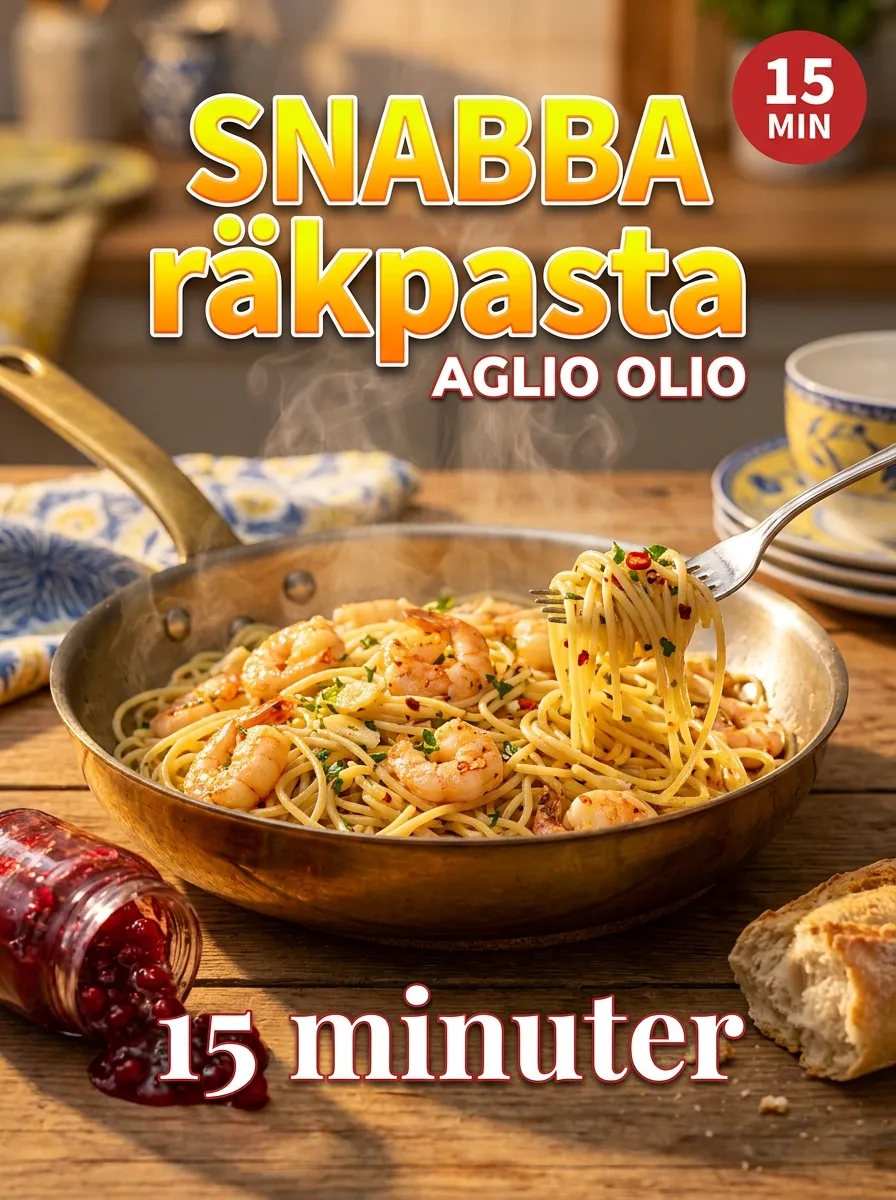 Räkpasta Aglio e Olio