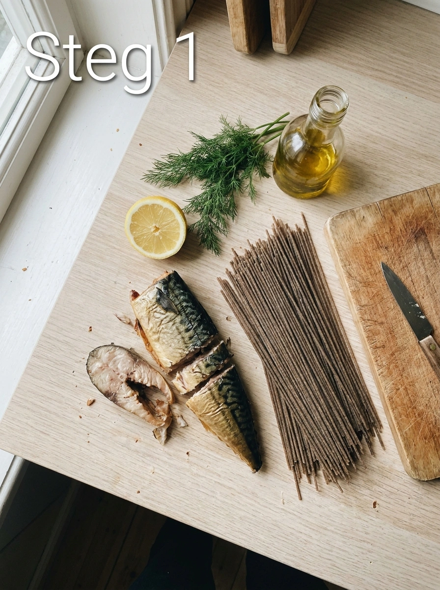 Steg 1: Koka rågspaghettin